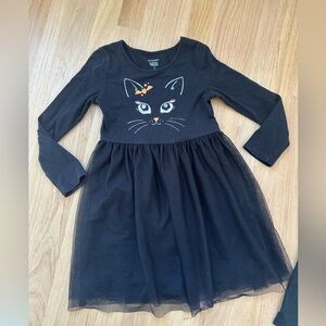 Jumping beans tulle Halloween Black Cat girls Dress sz 5